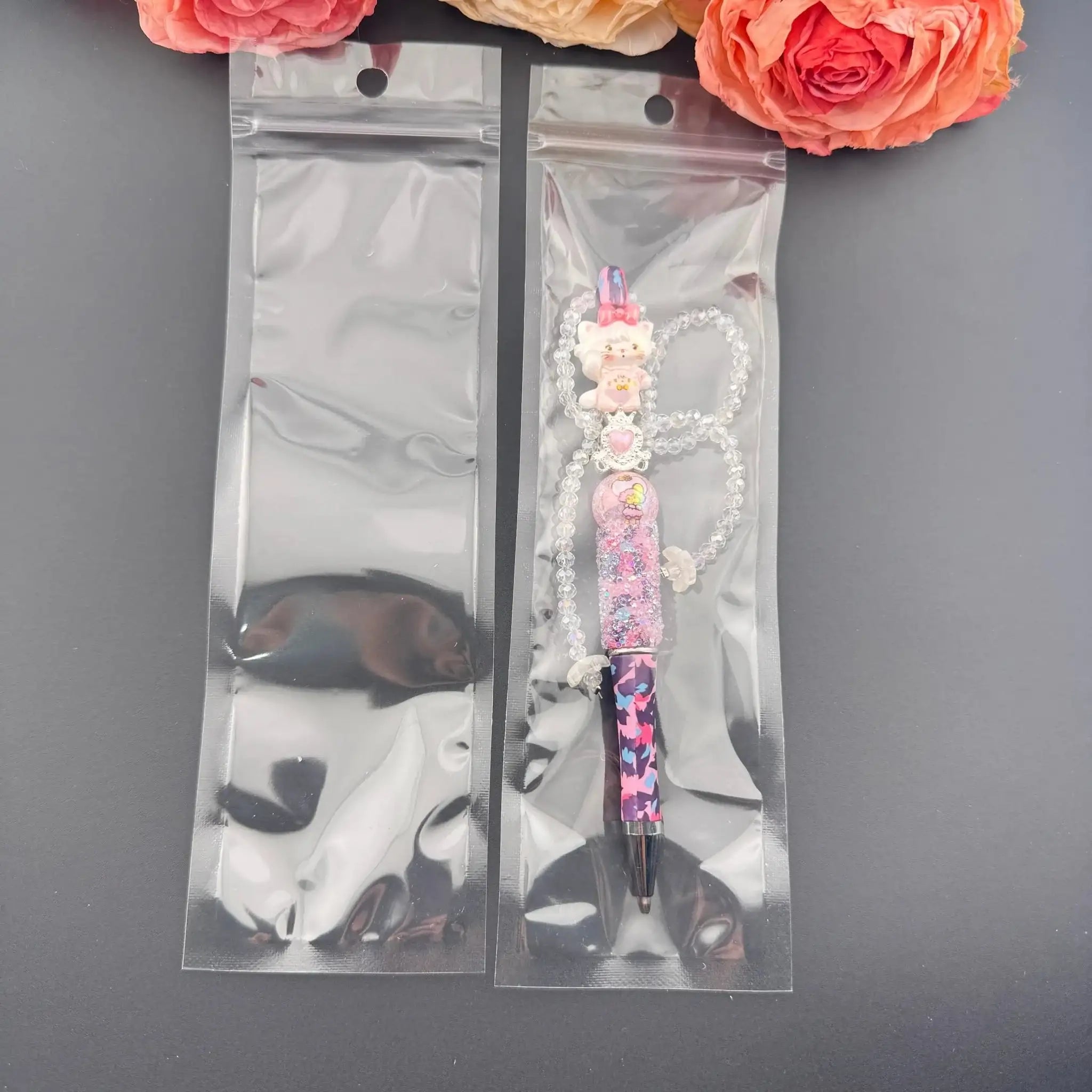 FS101189-6.5*20cm Clear Pen Bags -Zoe DIY Wholesale