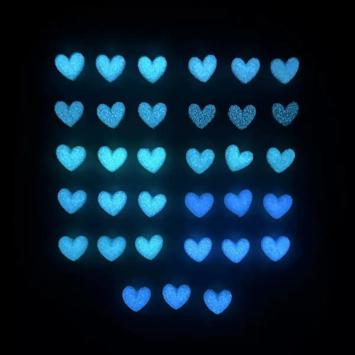 FS101206-About 6*7mm Random Mixed Glowing Heart Nail Charms For Making Fancy Beads Or Fancy Pens -Zoe DIY Wholesale