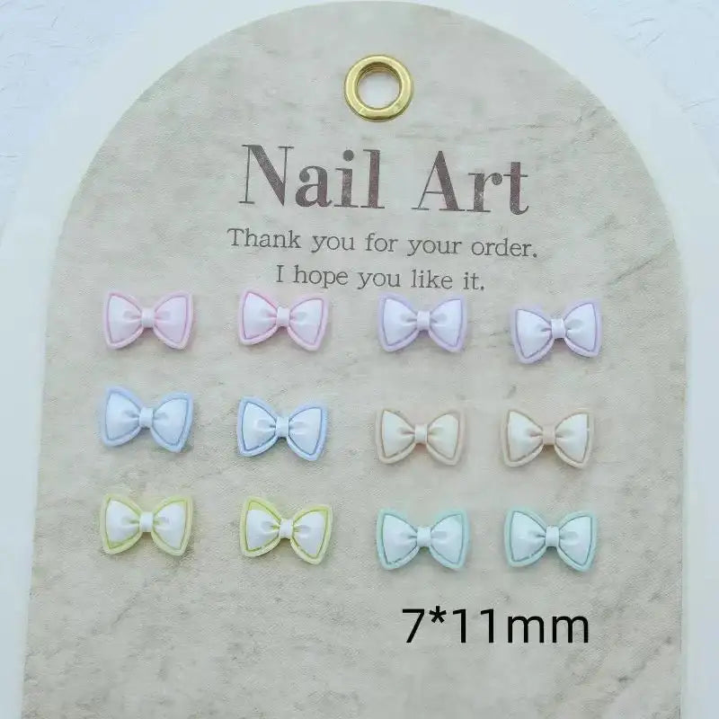 FS101211-About 6*11mm Bow Nail Charms For Making Fancy Beads Or Fancy Pens -Zoe DIY Wholesale