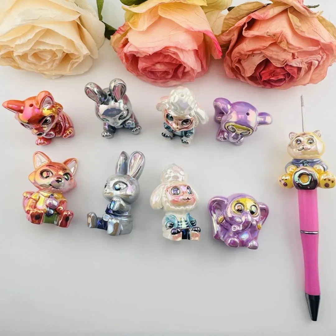 FS101269-Zootopia Animals Resin Beads -Zoe DIY Wholesale