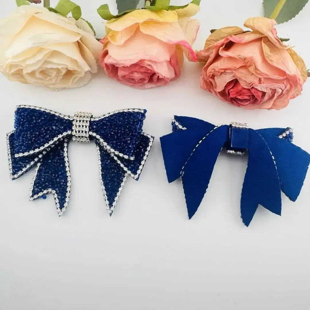 FS101280-About 9*11cm Sugar Fabric Bow -Zoe DIY Wholesale