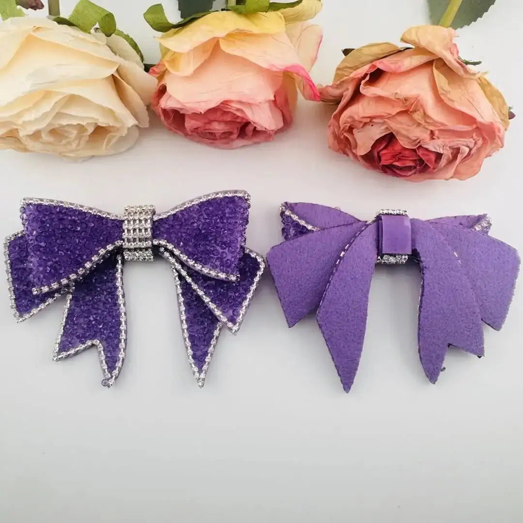 FS101280-About 9*11cm Sugar Fabric Bow -Zoe DIY Wholesale