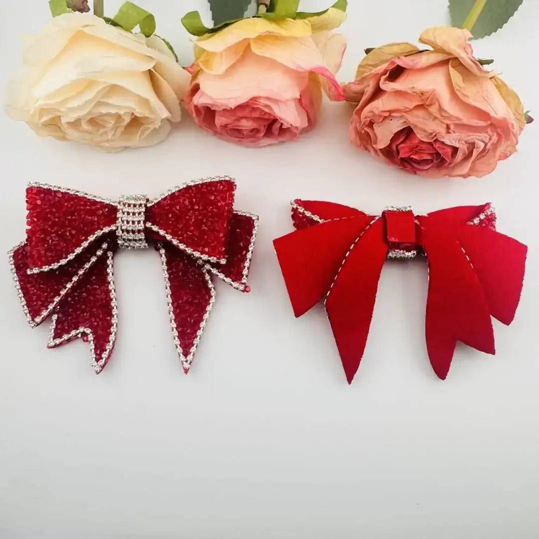 FS101280-About 9*11cm Sugar Fabric Bow -Zoe DIY Wholesale