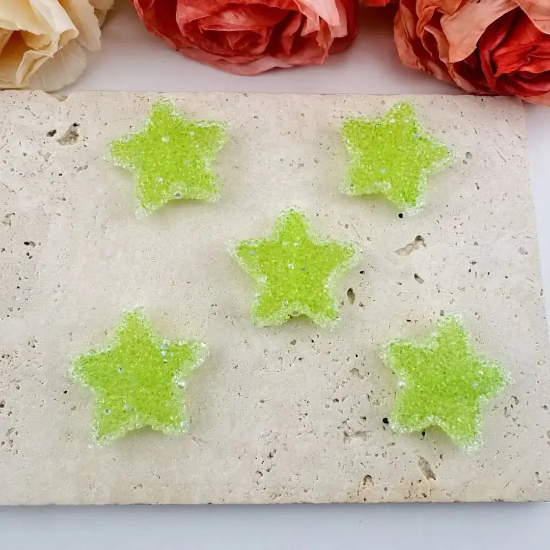 FS101287-About 30mm Star Sugar Beads -Zoe DIY Wholesale