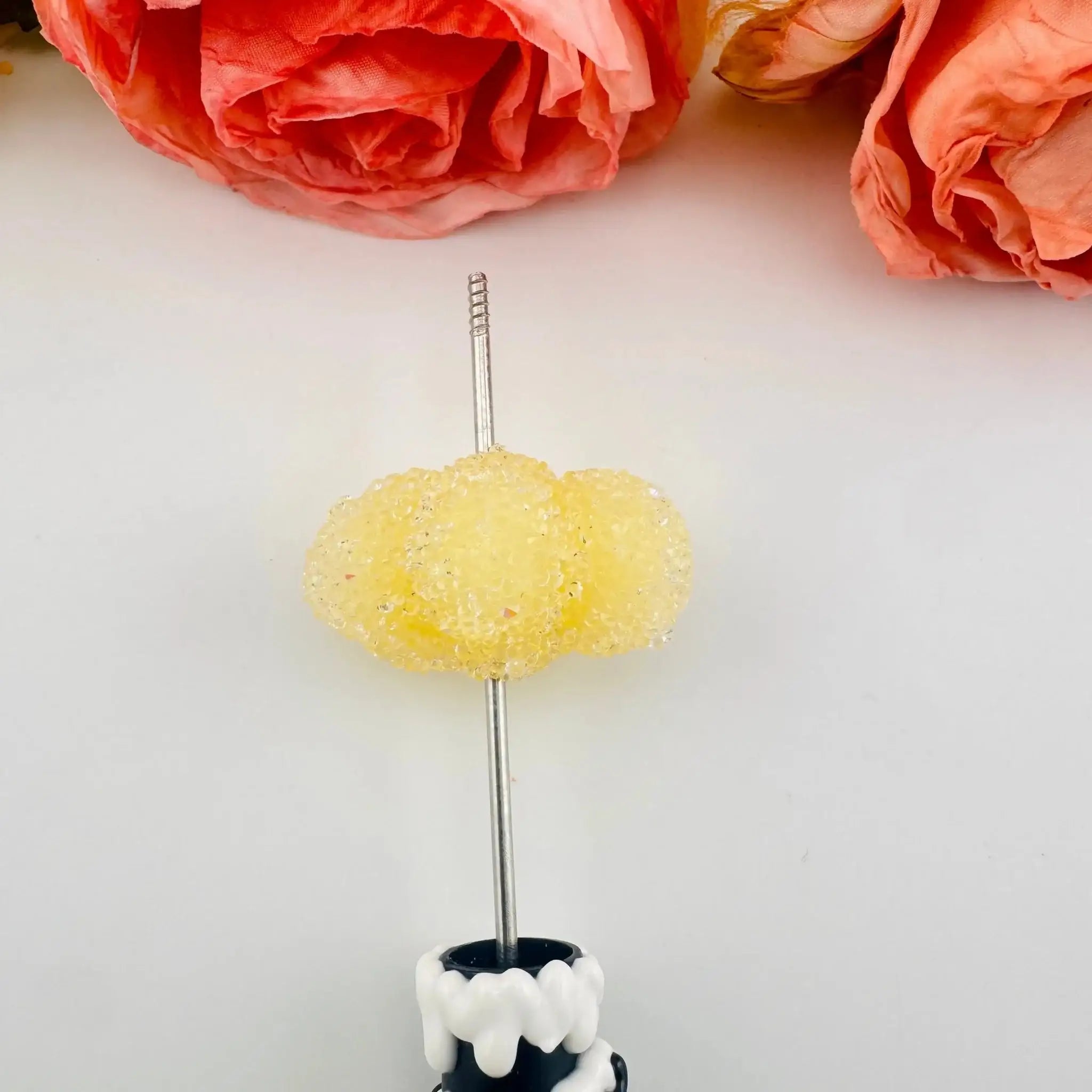 FS101327-About 25*35mm Cloud Sugar Beads For Beadable Pens Keychain Making -Zoe DIY Wholesale