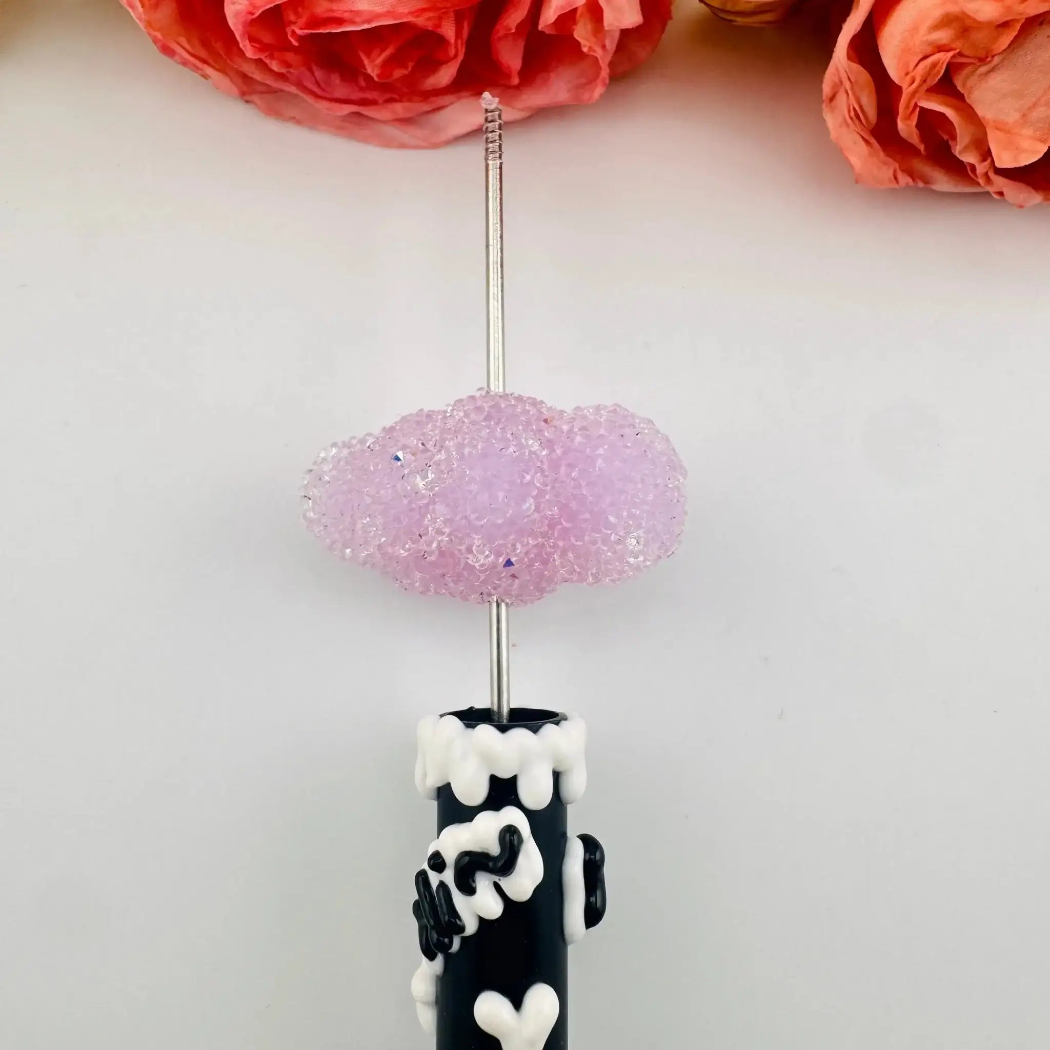 FS101327-About 25*35mm Cloud Sugar Beads For Beadable Pens Keychain Making -Zoe DIY Wholesale