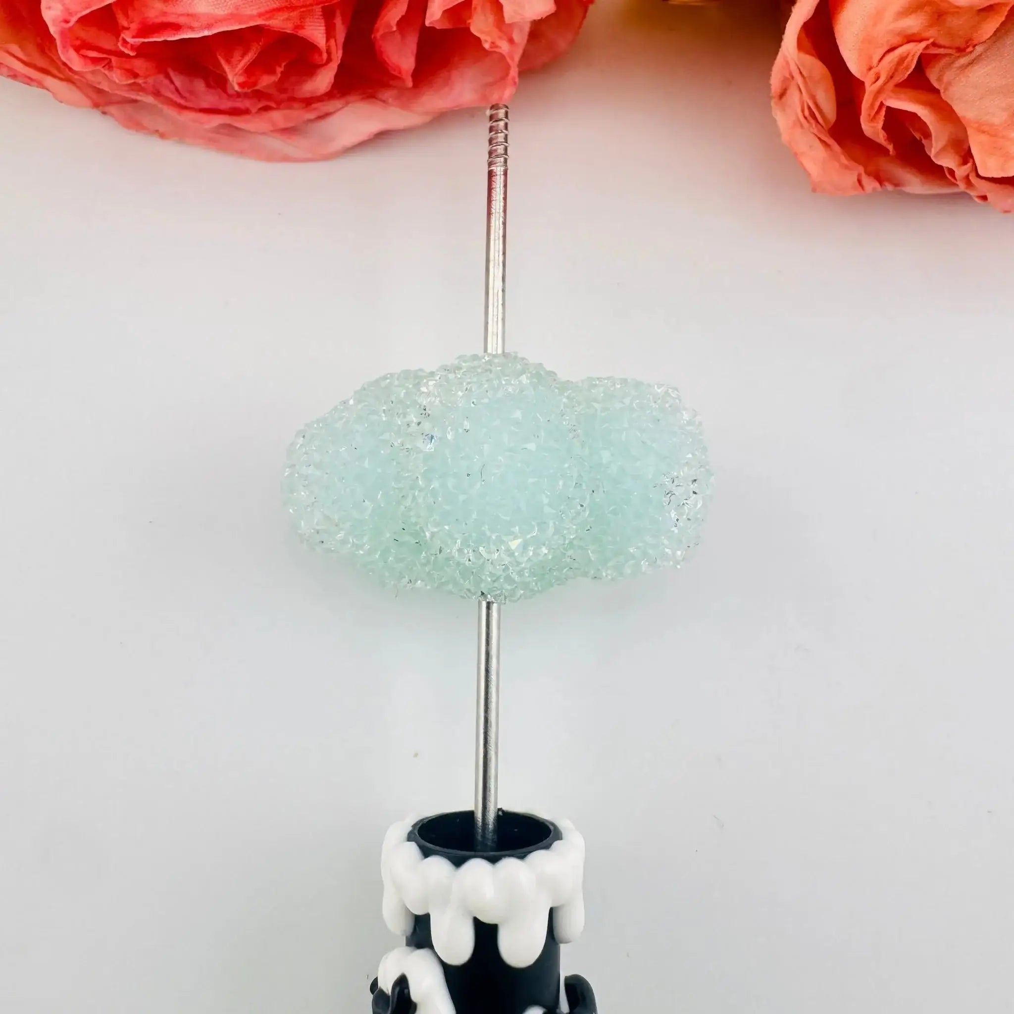 FS101327-About 25*35mm Cloud Sugar Beads For Beadable Pens Keychain Making -Zoe DIY Wholesale