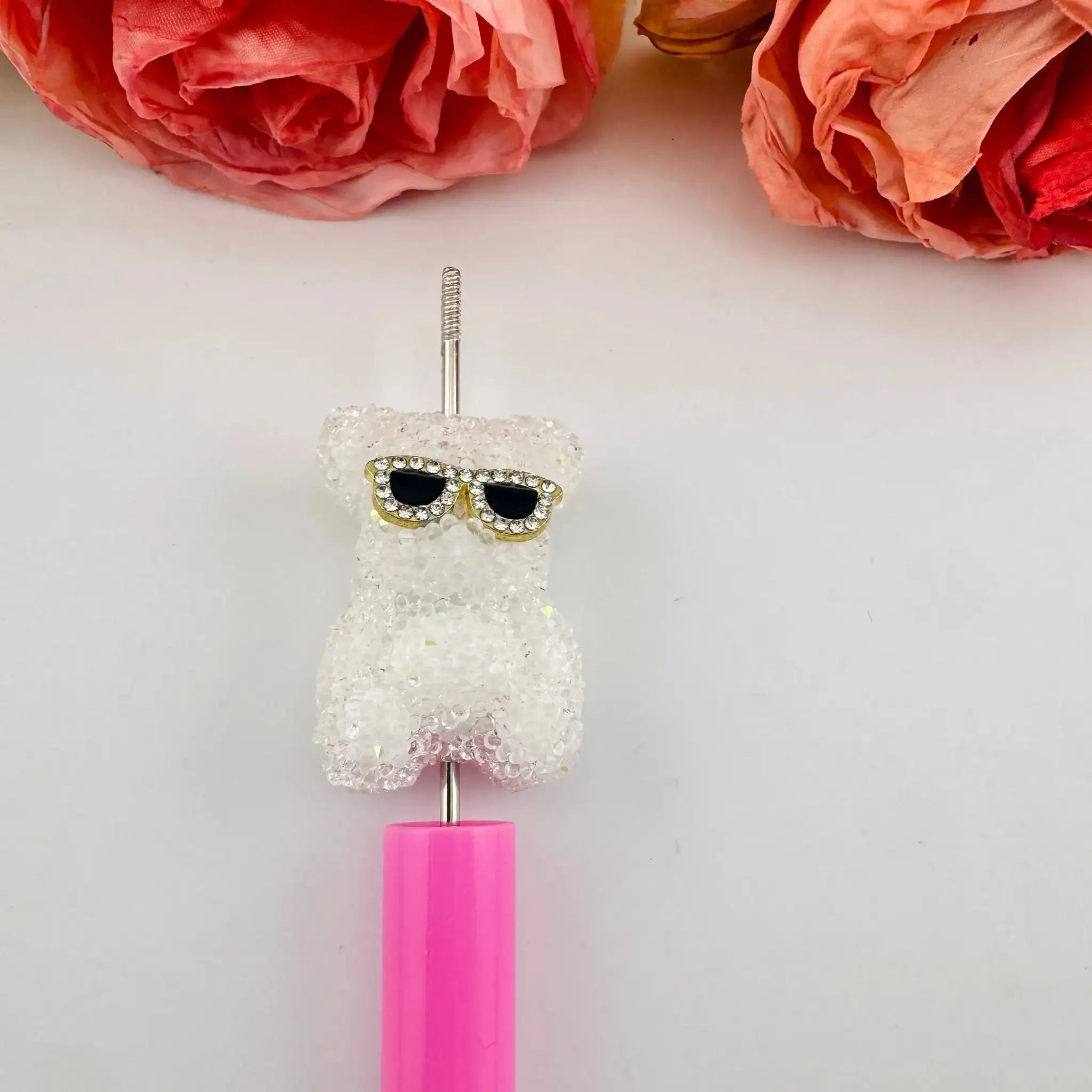 FS101337-About 24*35mm Sugar Bear Beads For Beadable Pens Keychain Making -Zoe DIY Wholesale