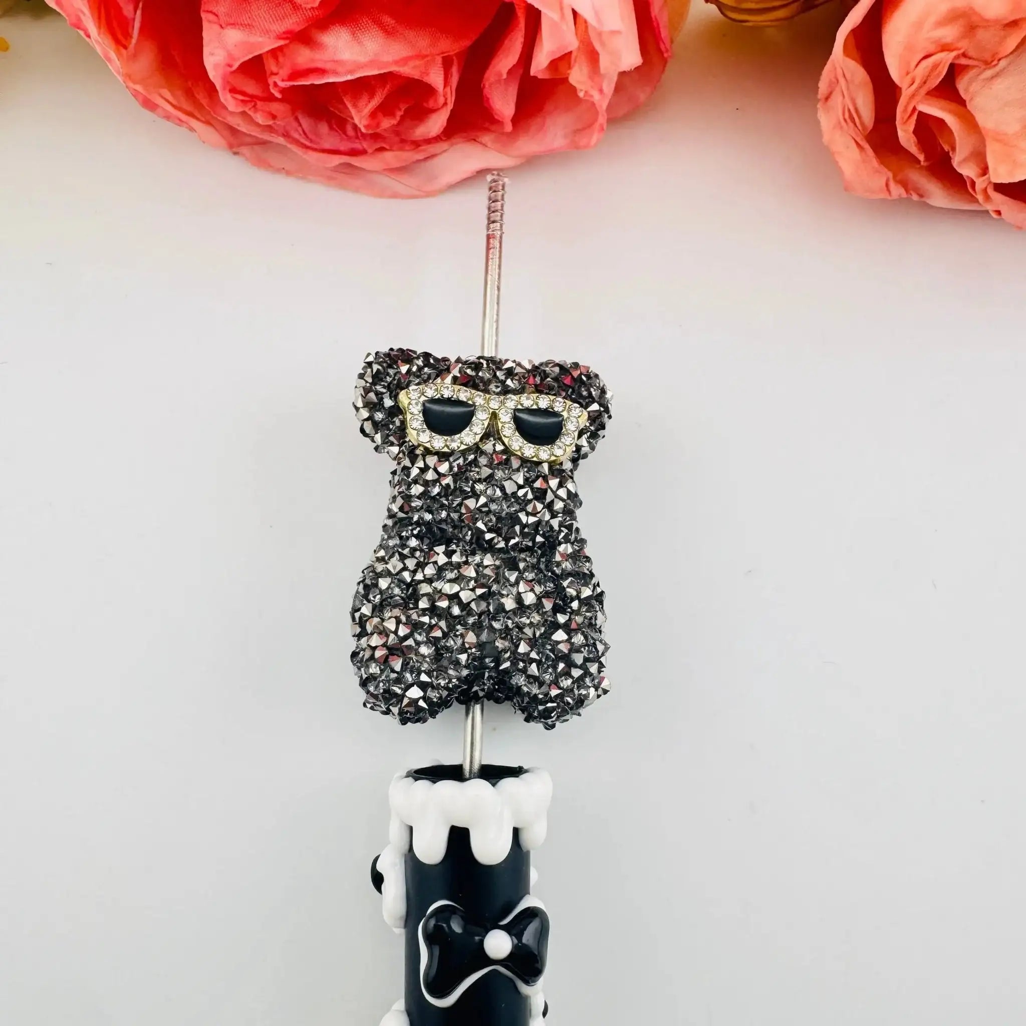 FS101337-About 24*35mm Sugar Bear Beads For Beadable Pens Keychain Making -Zoe DIY Wholesale