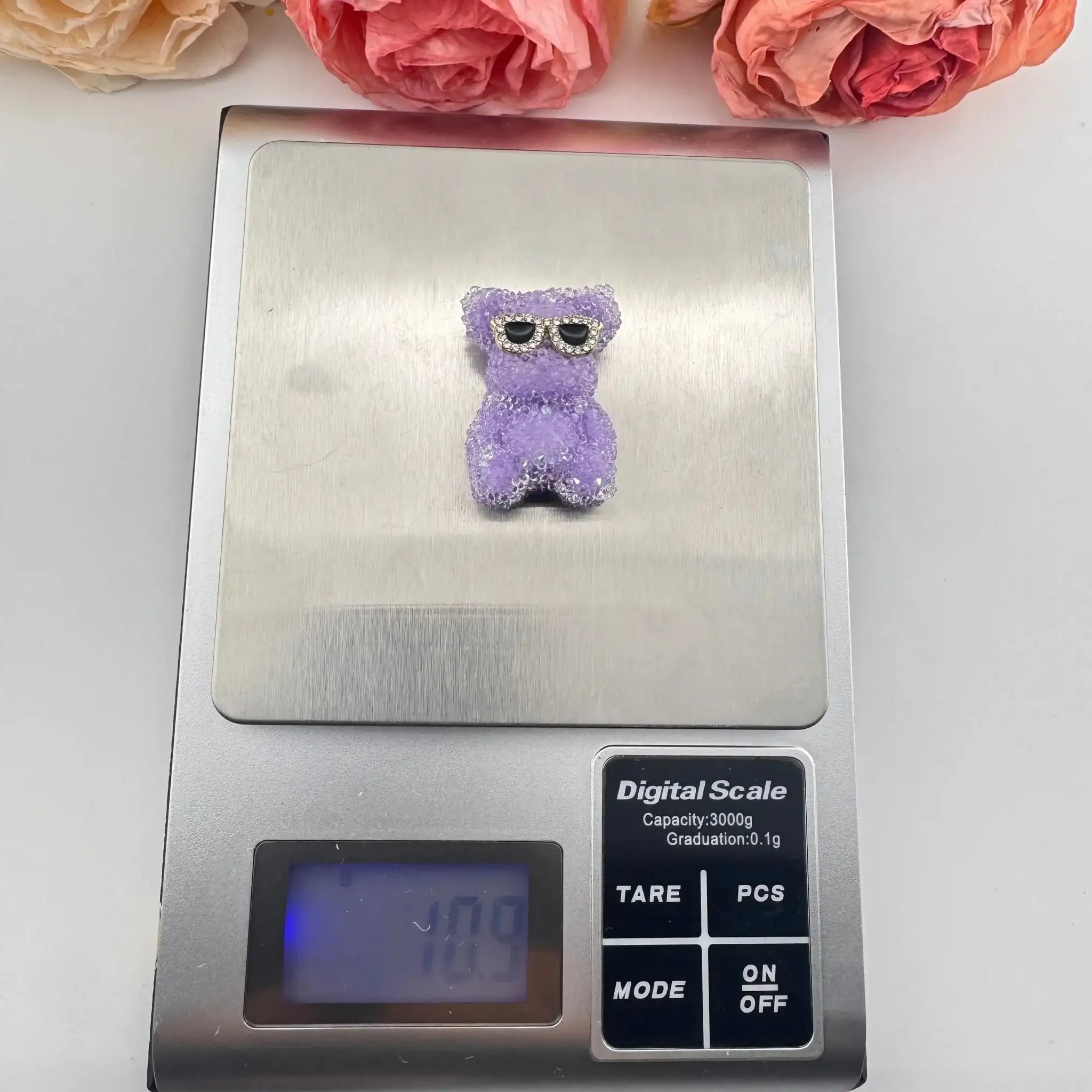 FS101337-About 24*35mm Sugar Bear Beads For Beadable Pens Keychain Making -Zoe DIY Wholesale