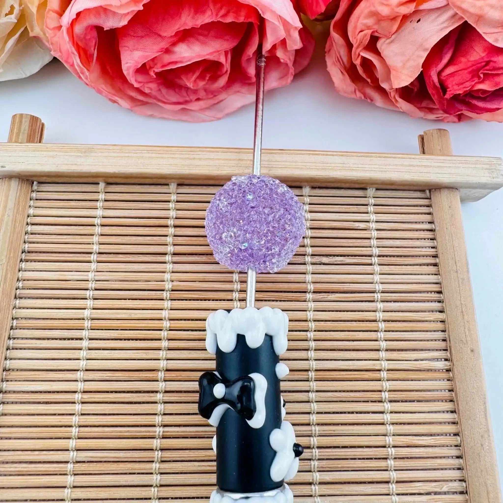 FS101375-About 20mm Sugar Acrylic Beads For Beadable Pens Keychain Making -Zoe DIY Wholesale