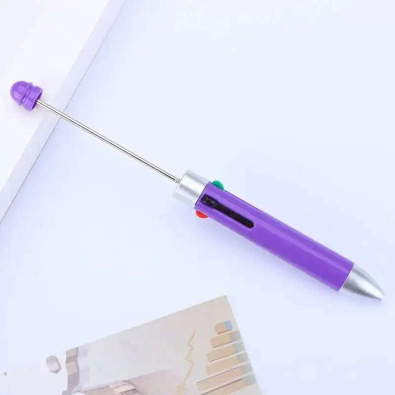 FS101391-Four Color Ink Beadable Pens -Zoe DIY Wholesale