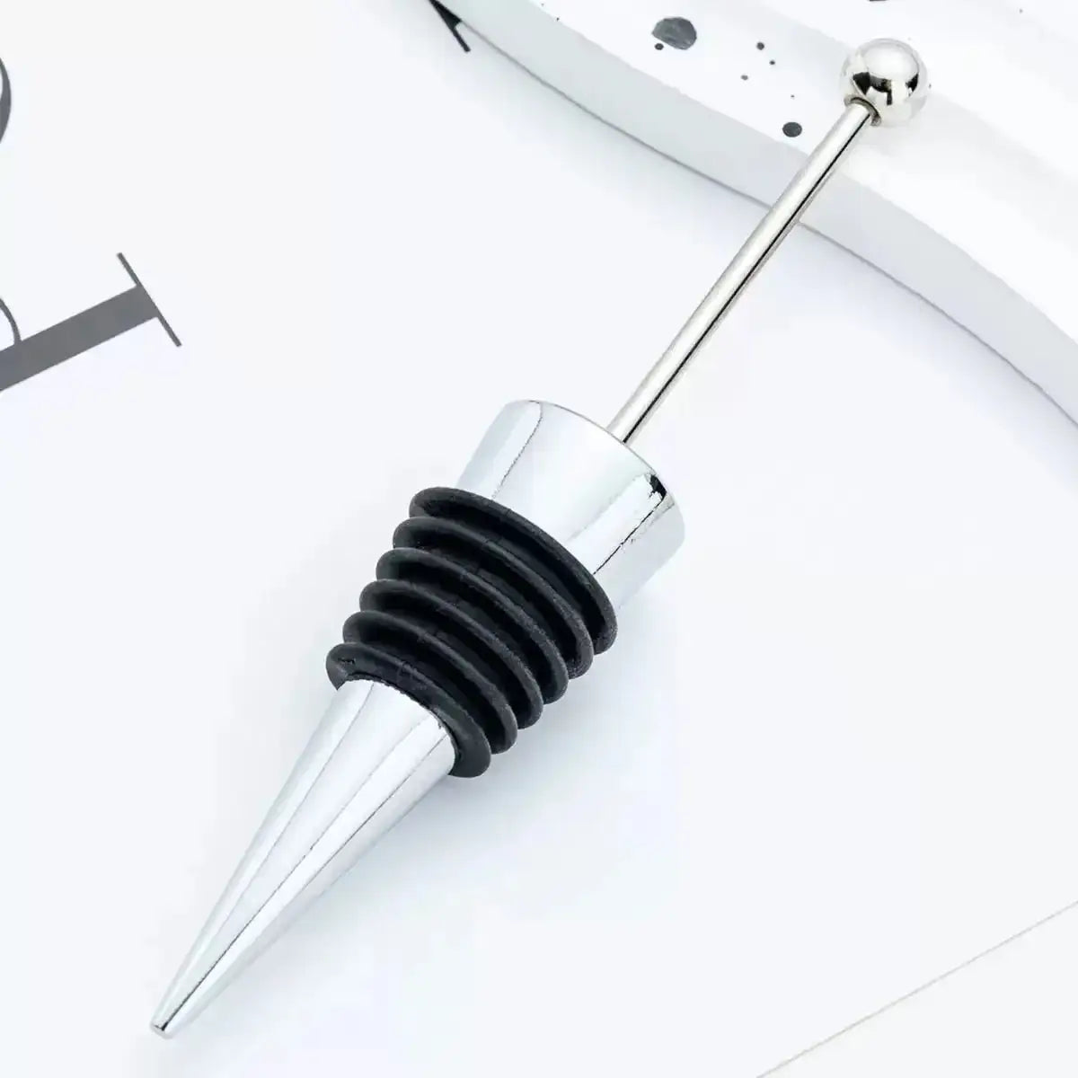 FS101424-Beadable Wine Stopper -Zoe DIY Wholesale