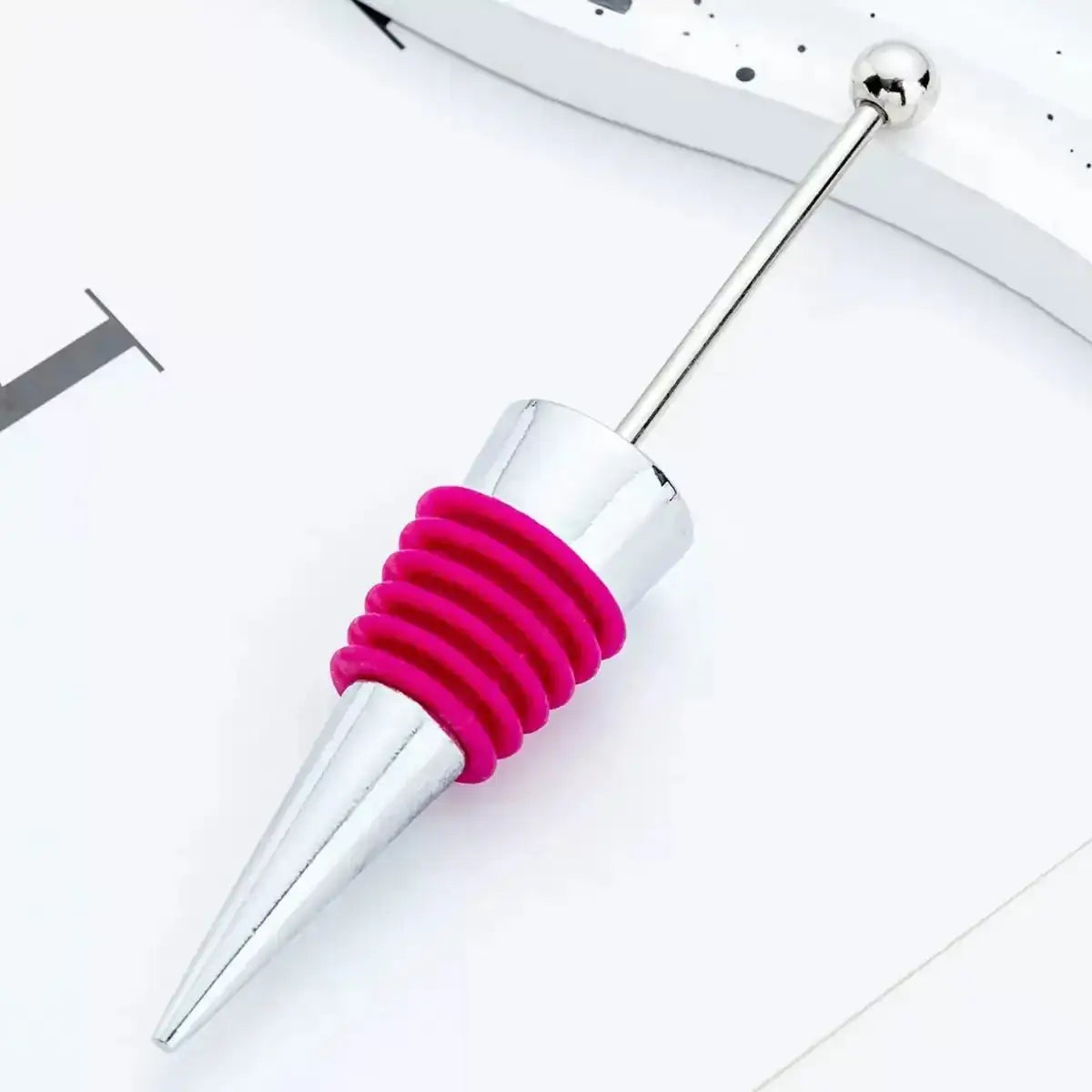 FS101424-Beadable Wine Stopper -Zoe DIY Wholesale