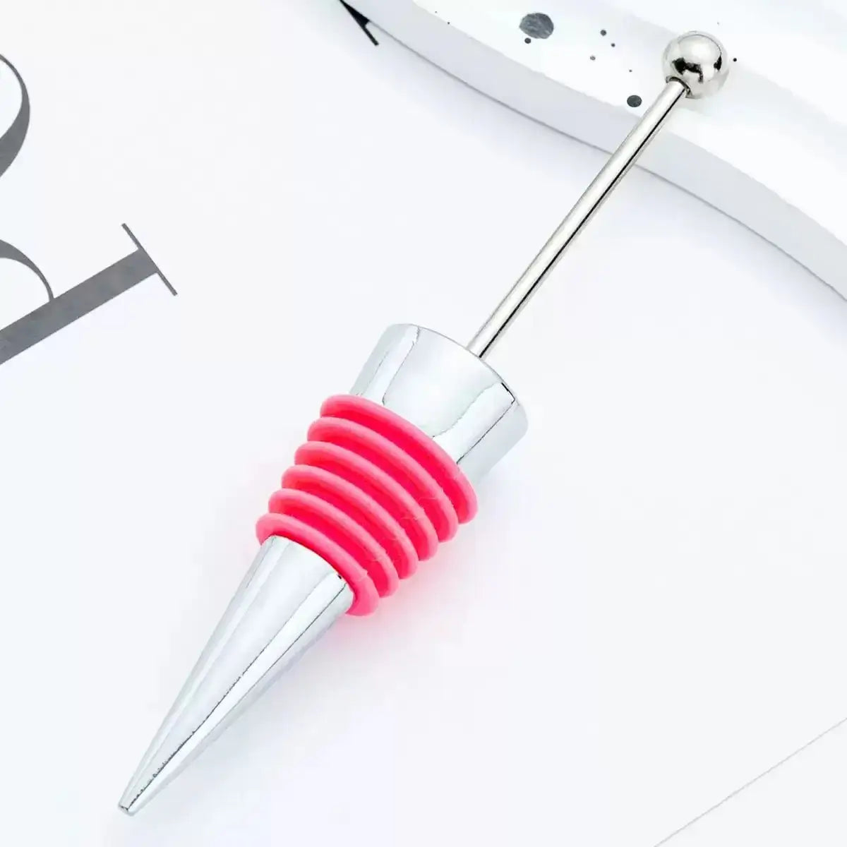 FS101424-Beadable Wine Stopper -Zoe DIY Wholesale