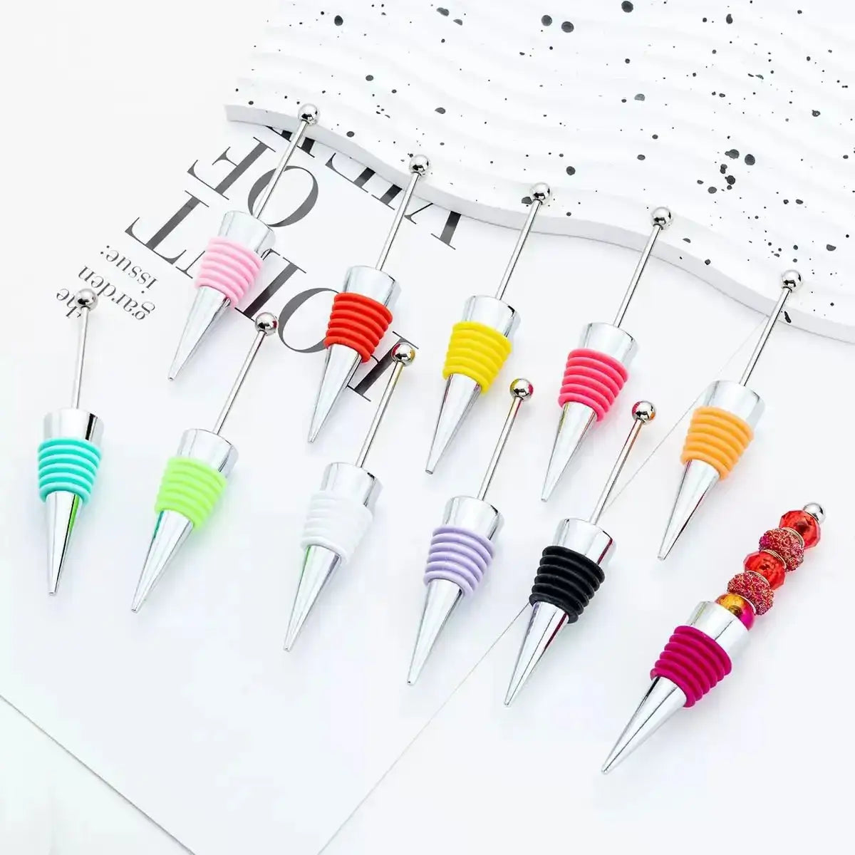 FS101424-Beadable Wine Stopper -Zoe DIY Wholesale