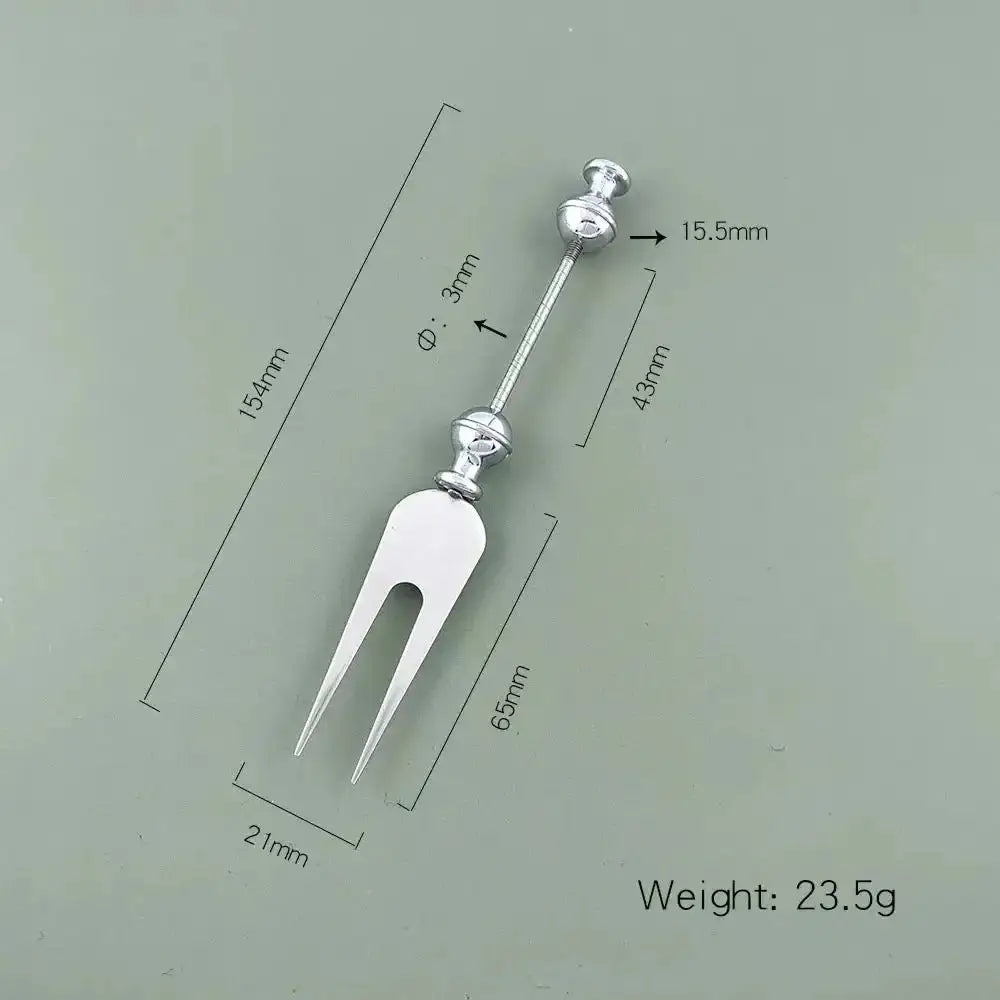 FS101431-15×2cm Beadable Fruit Fork -Zoe DIY Wholesale