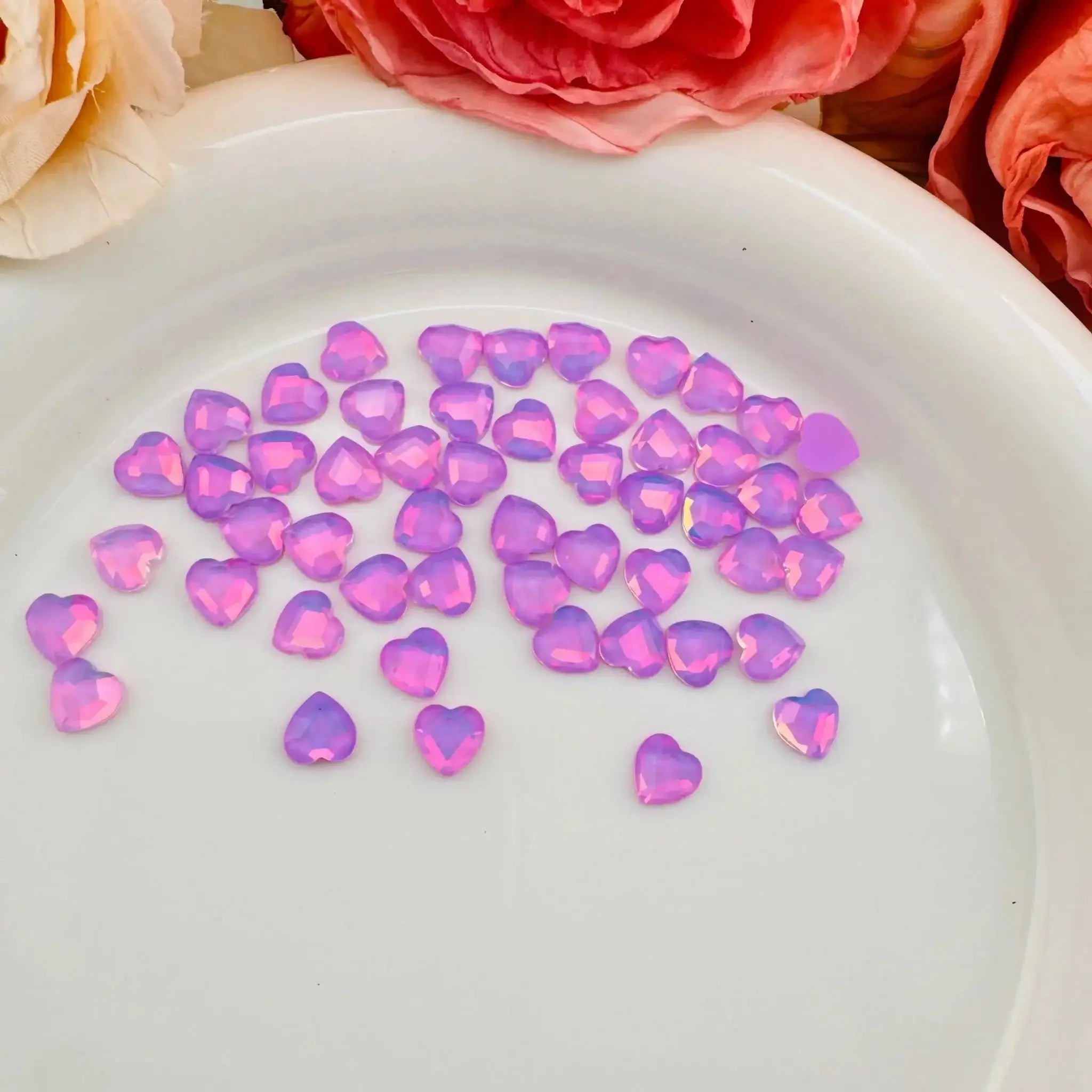 FS101474-About 6×6mm Mocha Crystal Glass Nail Charms For Making Fancy Beads Or Fancy Beadable Pens -Zoe DIY Wholesale