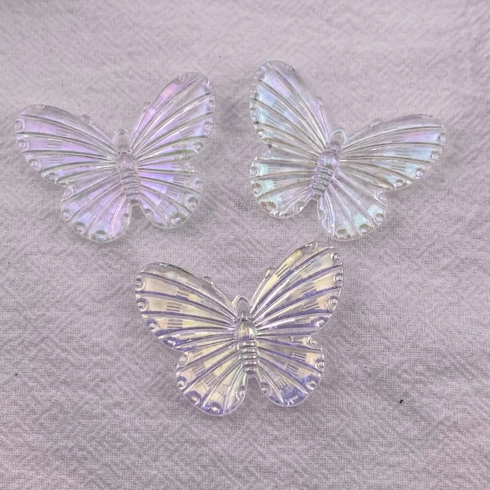 FS1015-31MM*41MM Clear AB Butterfly Acrylic Charms For Making Car Hangers Or Fancy Beads -Zoe DIY Wholesale