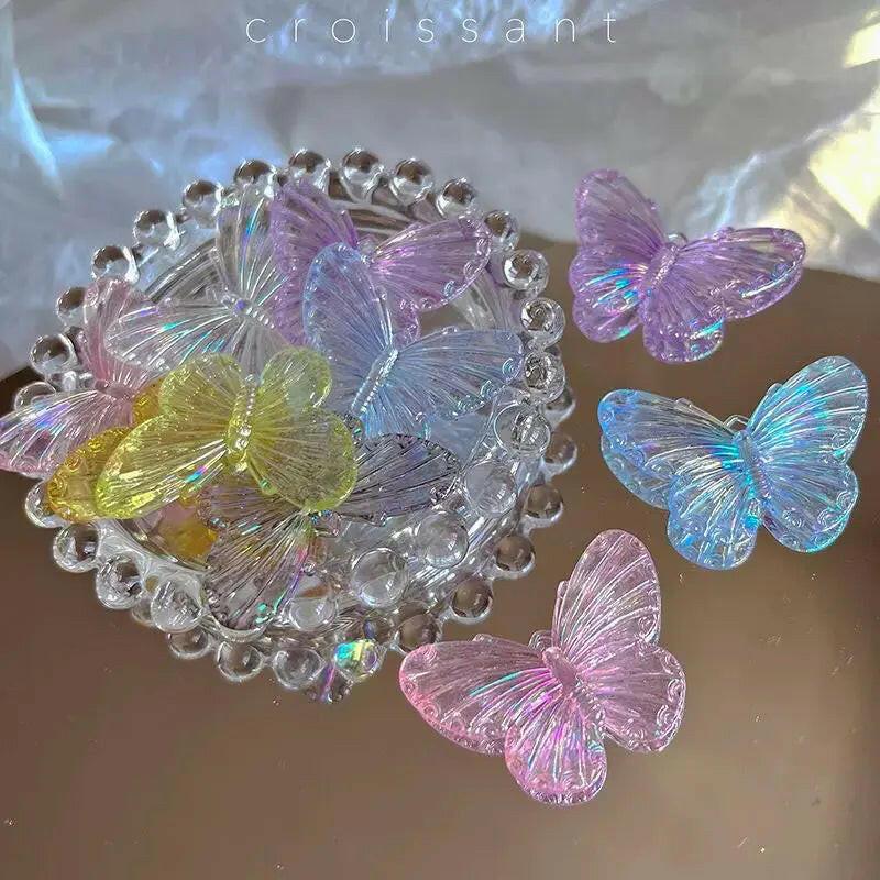 FS1015-31MM*41MM Clear AB Butterfly Acrylic Charms For Making Car Hangers Or Fancy Beads -Zoe DIY Wholesale