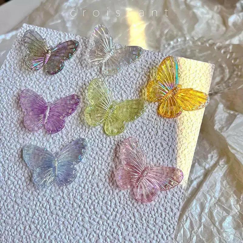 FS1015-31MM*41MM Clear AB Butterfly Acrylic Charms For Making Car Hangers Or Fancy Beads -Zoe DIY Wholesale