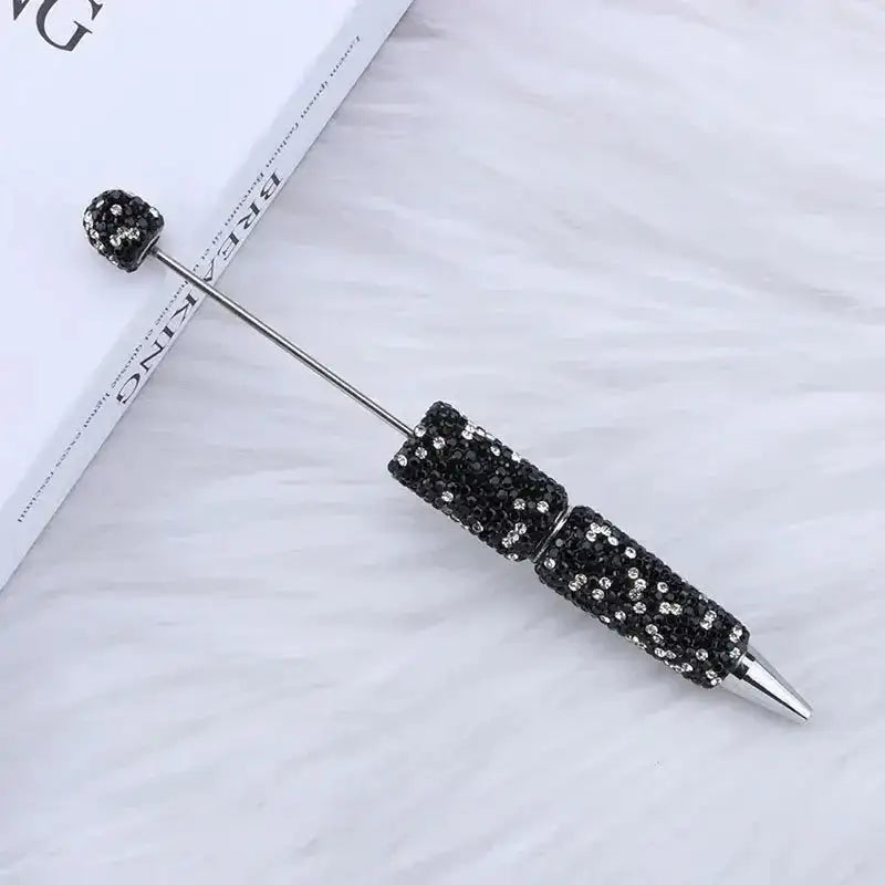 FS101507-Beadable Clay Pens with Shiny Rhinestones Covered the Entire Pen -Zoe DIY Wholesale