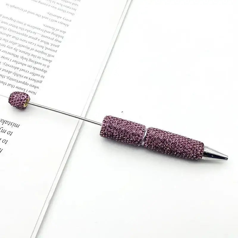 FS101507-Beadable Clay Pens with Shiny Rhinestones Covered the Entire Pen -Zoe DIY Wholesale
