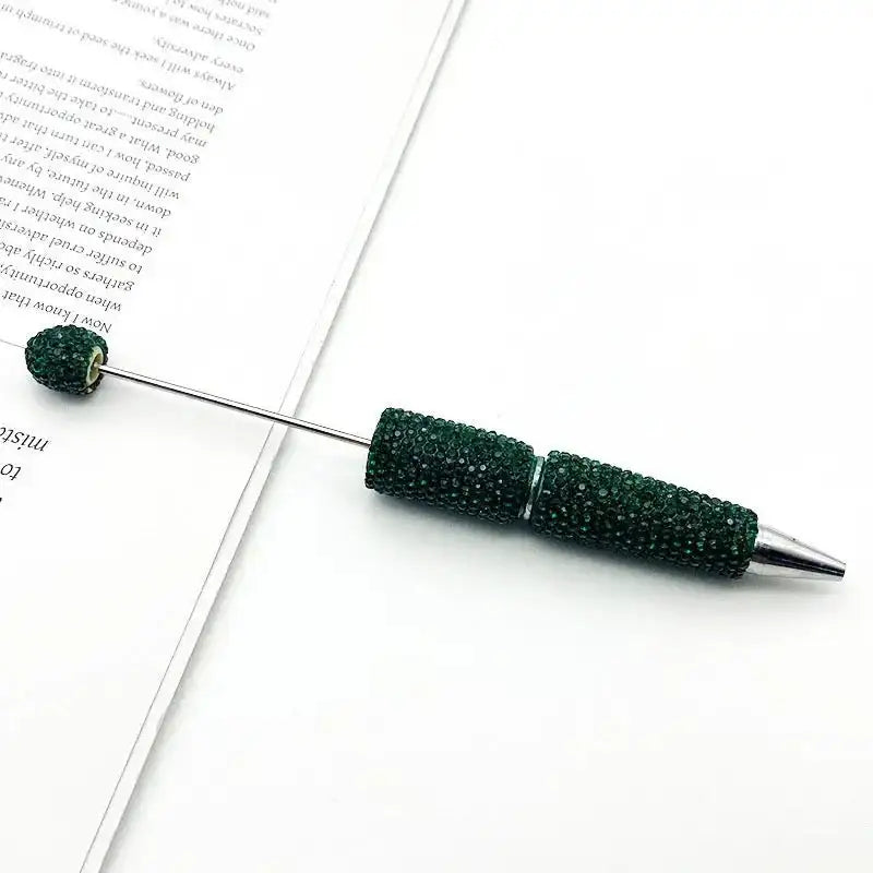 FS101507-Beadable Clay Pens with Shiny Rhinestones Covered the Entire Pen -Zoe DIY Wholesale