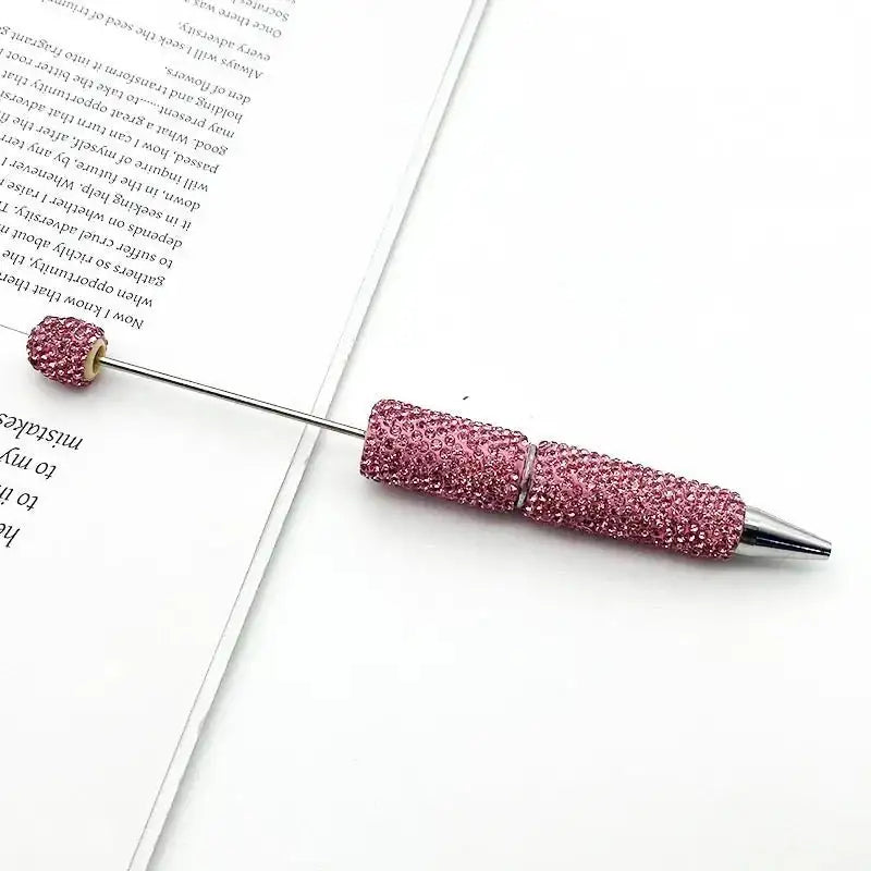 FS101507-Beadable Clay Pens with Shiny Rhinestones Covered the Entire Pen -Zoe DIY Wholesale