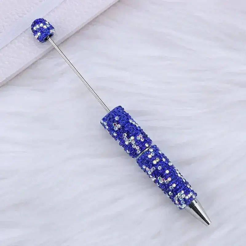 FS101507-Beadable Clay Pens with Shiny Rhinestones Covered the Entire Pen -Zoe DIY Wholesale