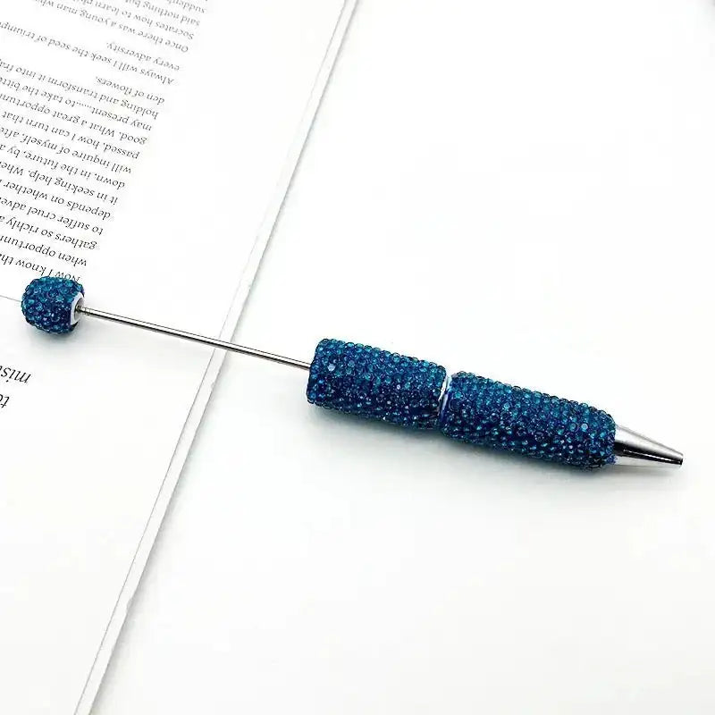 FS101507-Beadable Clay Pens with Shiny Rhinestones Covered the Entire Pen -Zoe DIY Wholesale