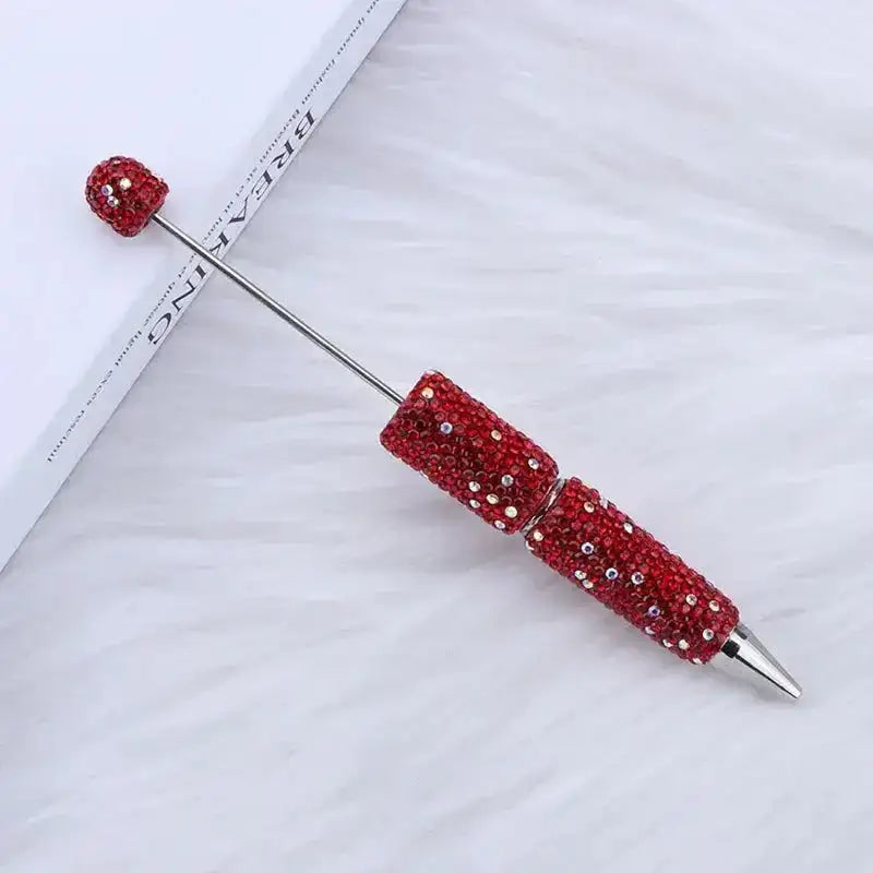 FS101507-Beadable Clay Pens with Shiny Rhinestones Covered the Entire Pen -Zoe DIY Wholesale