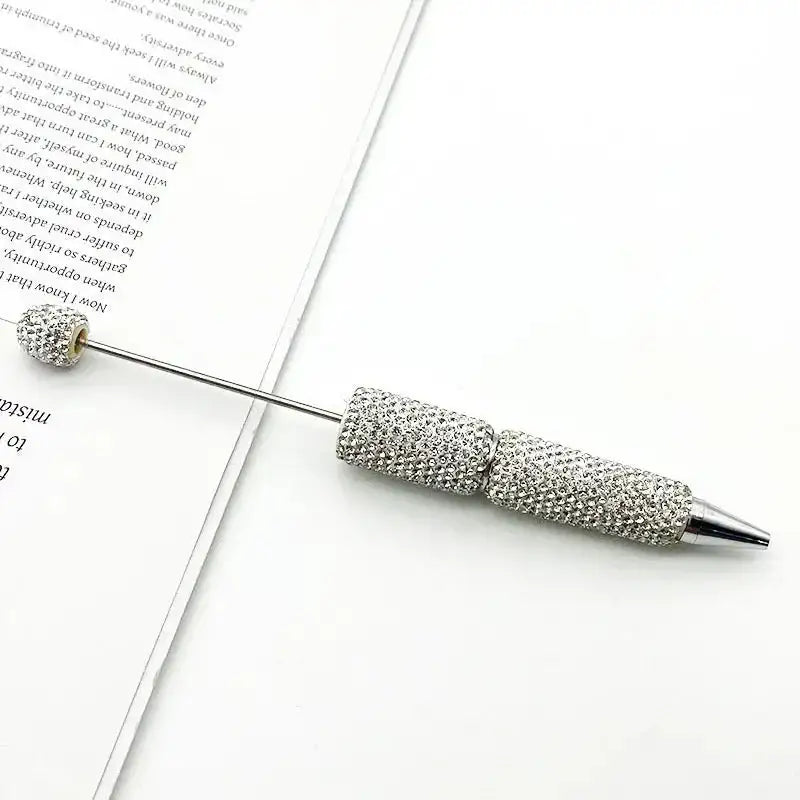 FS101507-Beadable Clay Pens with Shiny Rhinestones Covered the Entire Pen -Zoe DIY Wholesale