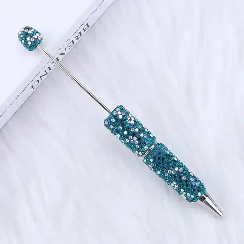 FS101507-Beadable Clay Pens with Shiny Rhinestones Covered the Entire Pen -Zoe DIY Wholesale