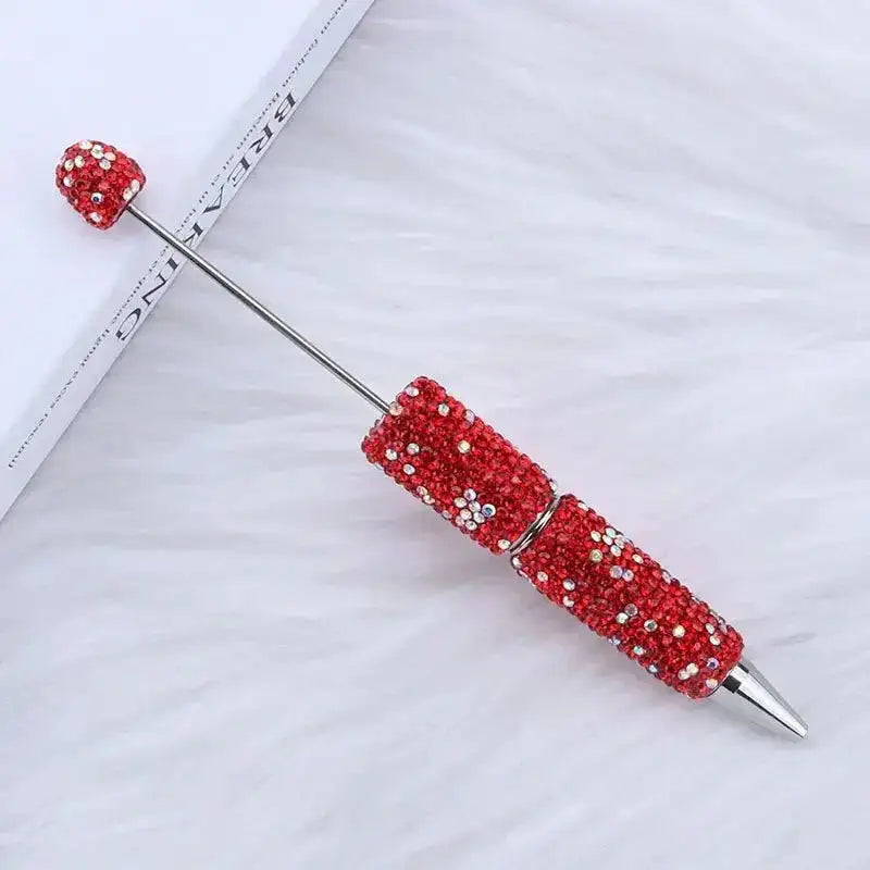 FS101507-Beadable Clay Pens with Shiny Rhinestones Covered the Entire Pen -Zoe DIY Wholesale