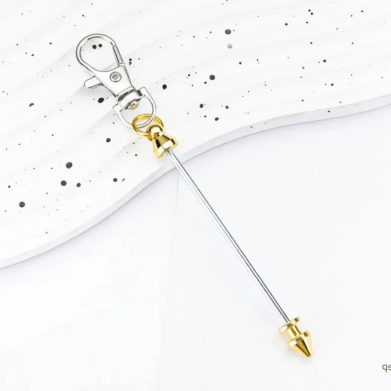 FS101612-About 12cm Beadable Bar With Bullet Head Lobster clips -Zoe DIY Wholesale