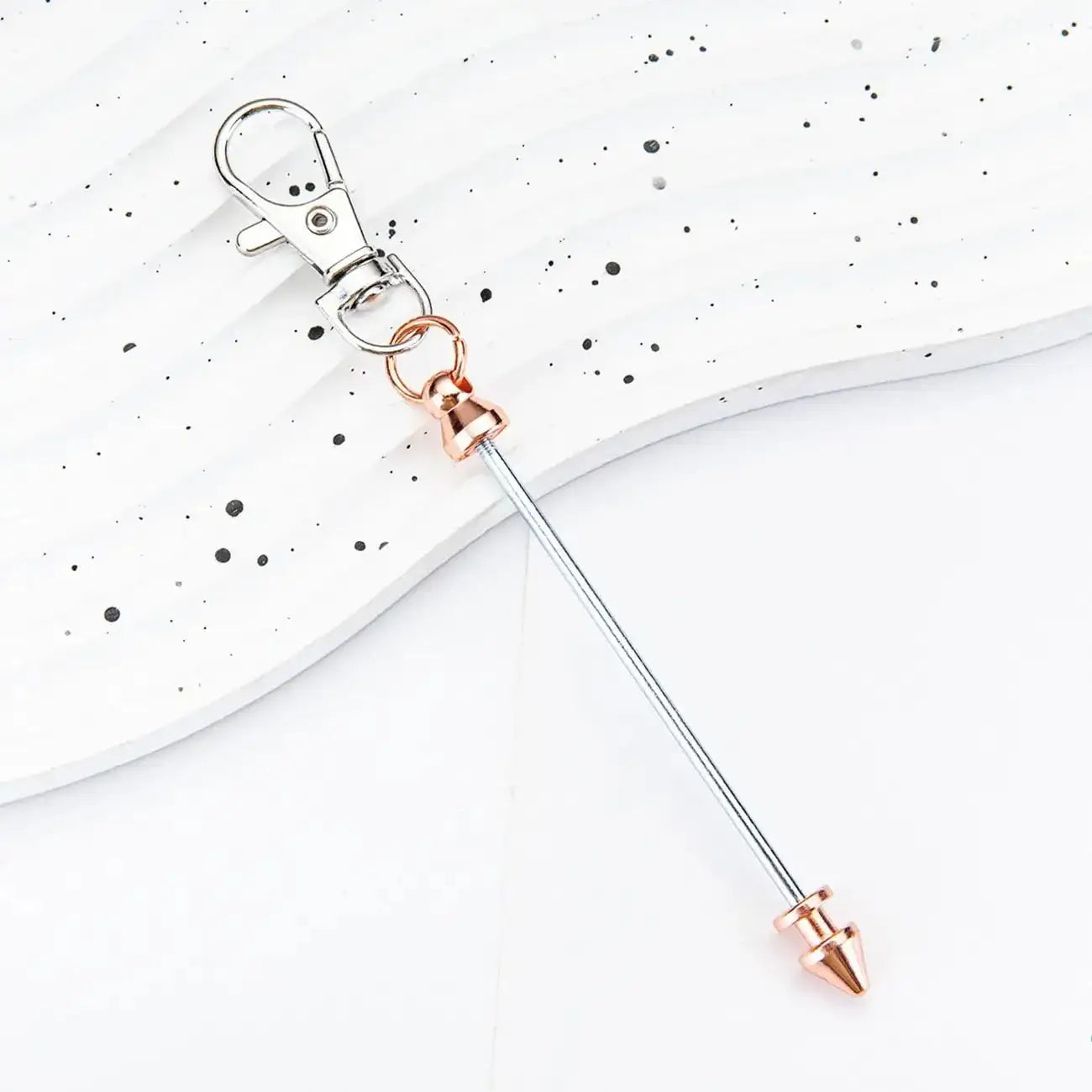 FS101612-About 12cm Beadable Bar With Bullet Head Lobster clips -Zoe DIY Wholesale