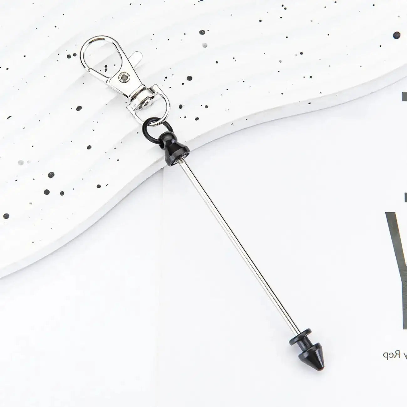 FS101612-About 12cm Beadable Bar With Bullet Head Lobster clips -Zoe DIY Wholesale