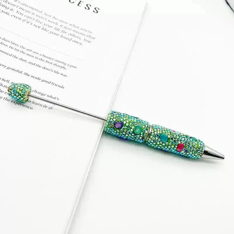 FS101634-Shell Rhinestone Clay Beadable Pens -Zoe DIY Wholesale
