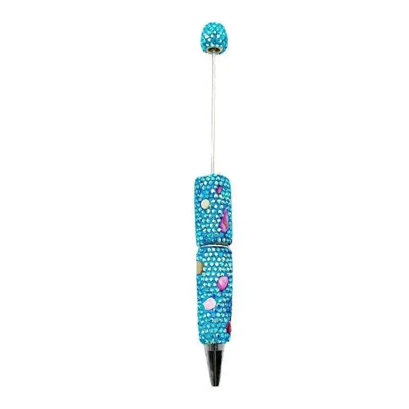 FS101634-Shell Rhinestone Clay Beadable Pens -Zoe DIY Wholesale