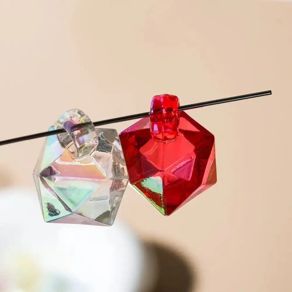 FS101700-16mm Mixed Cube Dangle Acrylic Beads -Zoe DIY Wholesale