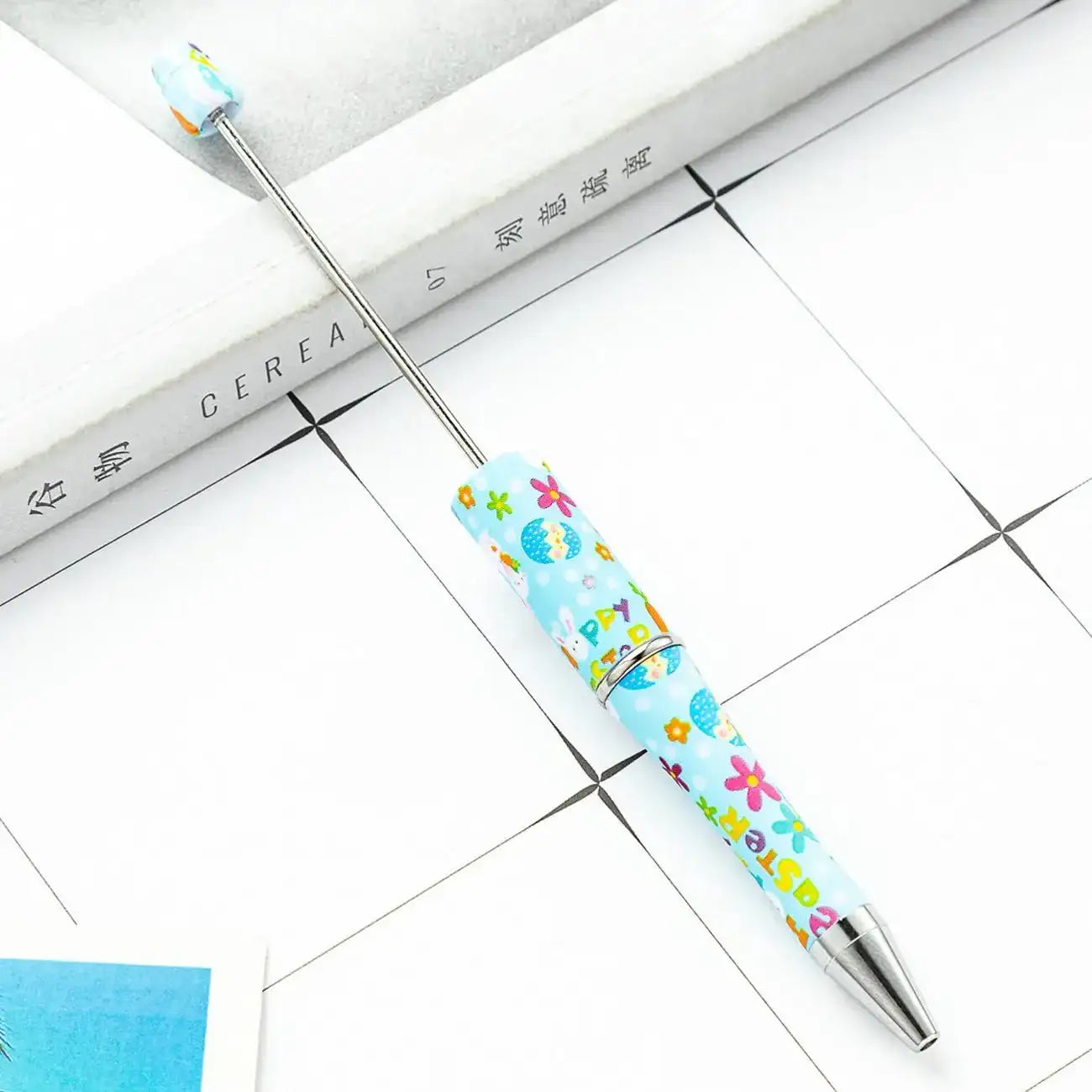 FS101702-Easter Printed Beadable Pens -Zoe DIY Wholesale