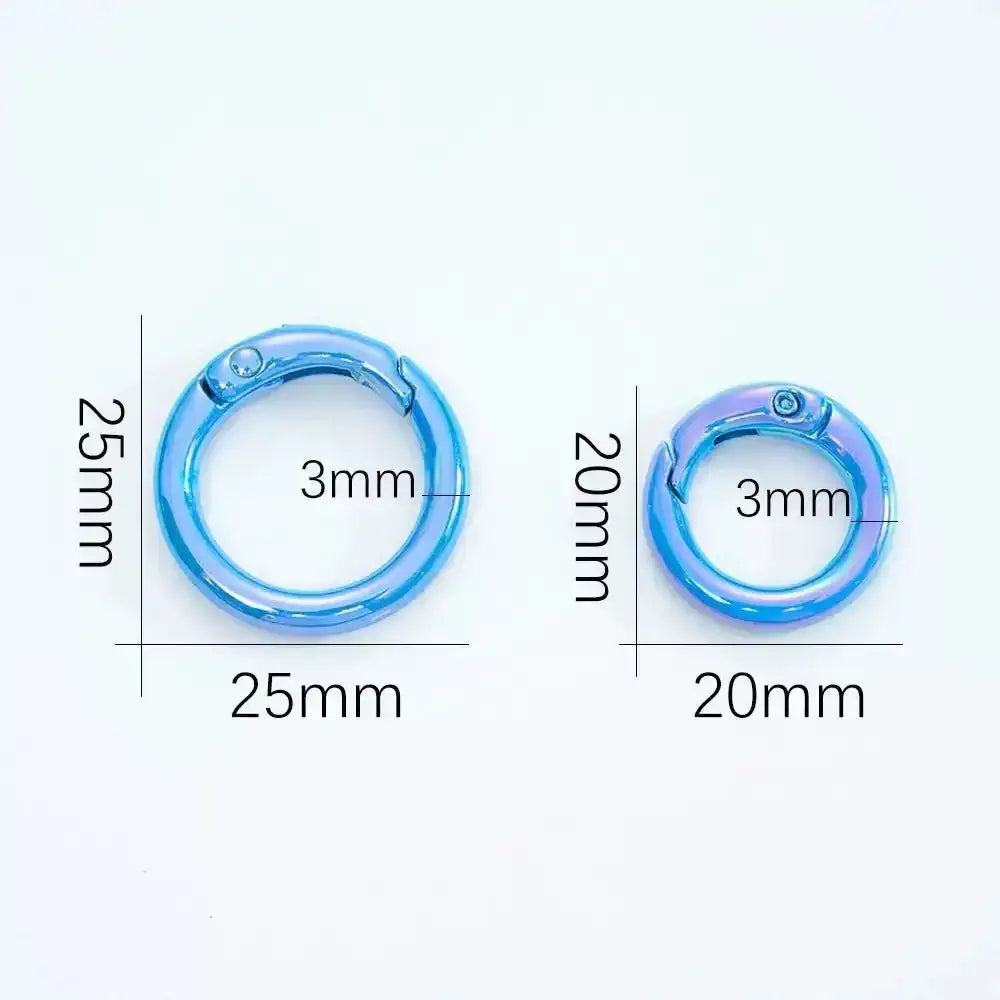 FS10173-25mm UV Mixed Color Keychain -Zoe DIY Wholesale