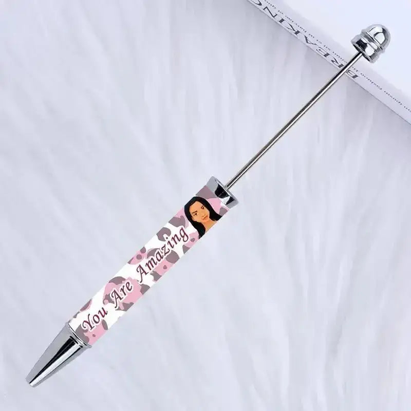 FS101738-Printed Beadable Pen -Zoe DIY Wholesale