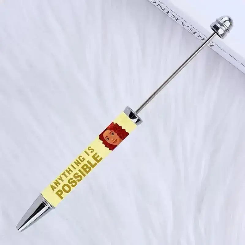 FS101738-Printed Beadable Pen -Zoe DIY Wholesale