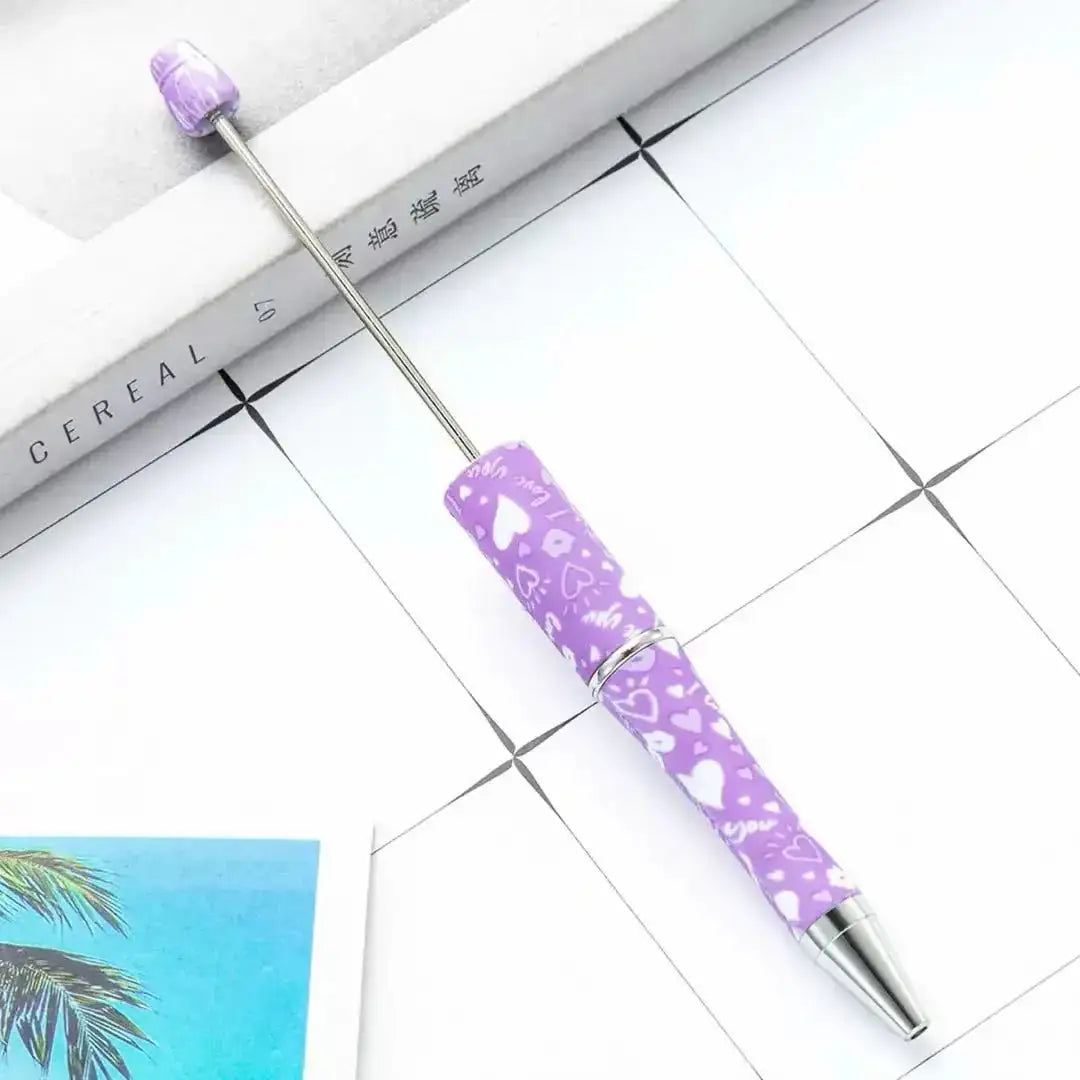 FS101750-Printed Beadable Pen -Zoe DIY Wholesale