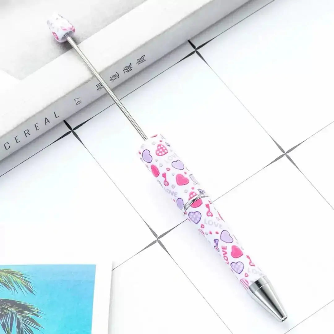 FS101750-Printed Beadable Pen -Zoe DIY Wholesale