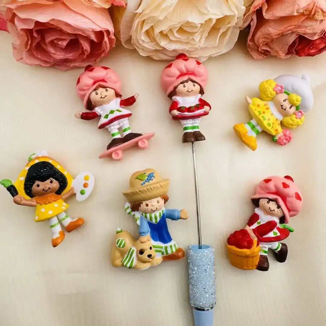 FS10177-Strawberry Girl Pen Cap -Zoe DIY Wholesale