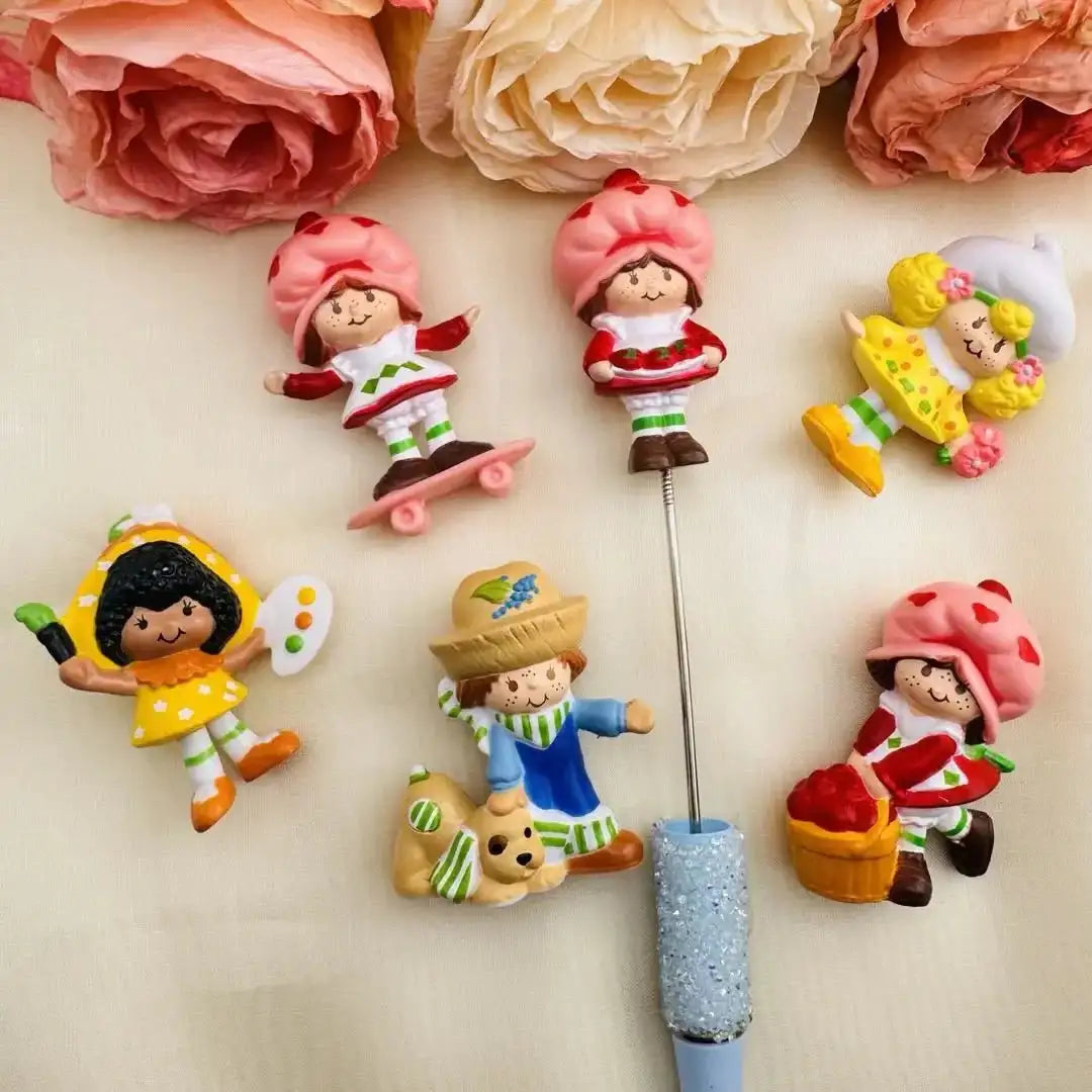 FS10177-Strawberry Girl Pen Cap -Zoe DIY Wholesale