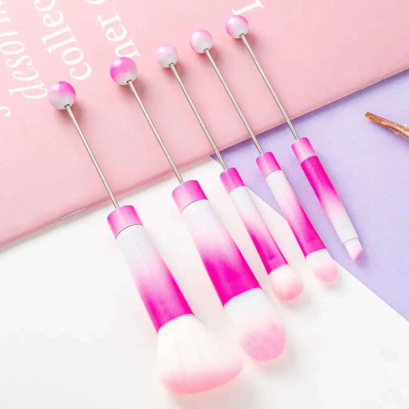 FS101795-Beadable Makeup Brushes -Zoe DIY Wholesale